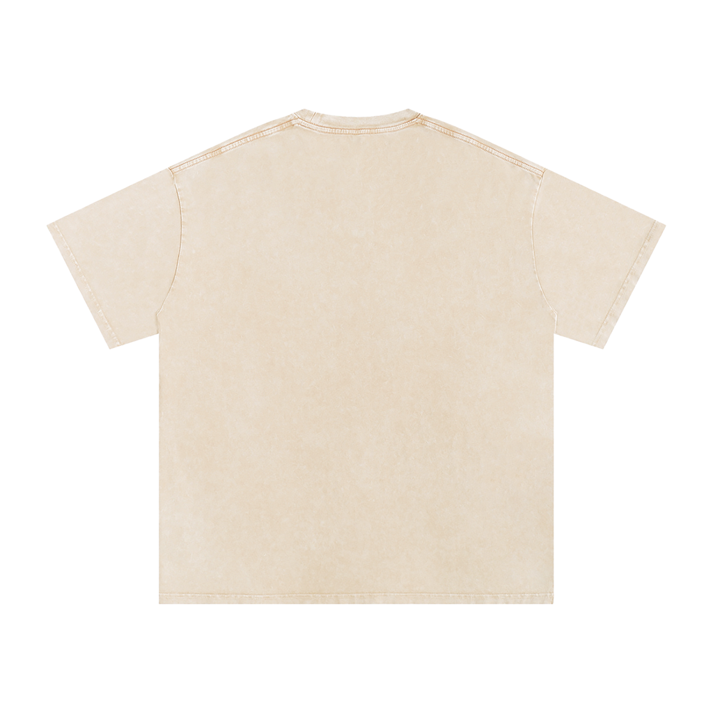 Toilet Monster Tee Snow Washed Oversized Cotton T-Shirt