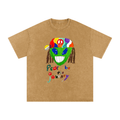 Peace Be The Journey Snow Washed Oversized Cotton T-Shirt